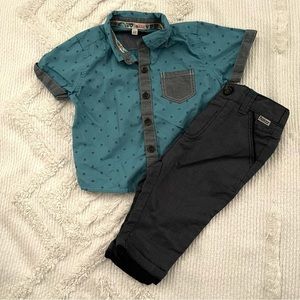 Ted Baker Baby Shirt and Pants Set 6-9 months